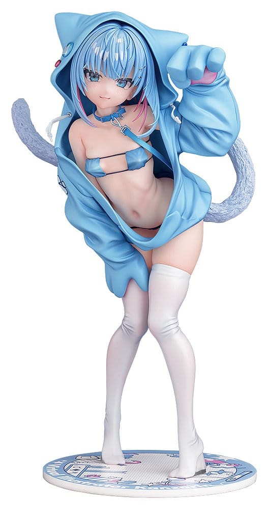 Virtual illustrator Kanzarin PVC Figur 1/6 kanzarin-chan: Cat-Eared Hoodie Ver. 26 cm Image 1