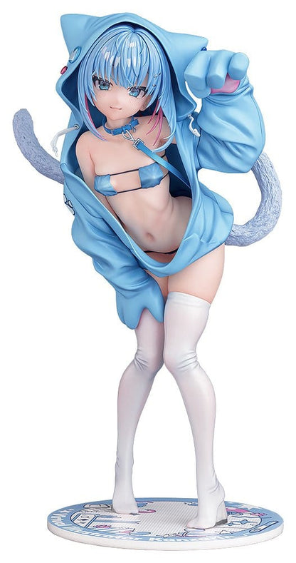 Virtual illustrator Kanzarin PVC Figur 1/6 kanzarin-chan: Cat-Eared Hoodie Ver. 26 cm Image 1