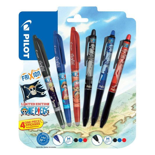 One Piece Tintenroller 6er-Pack FriXion Ball & Ball+ Limited Sticker Edition LE 0.7 Image