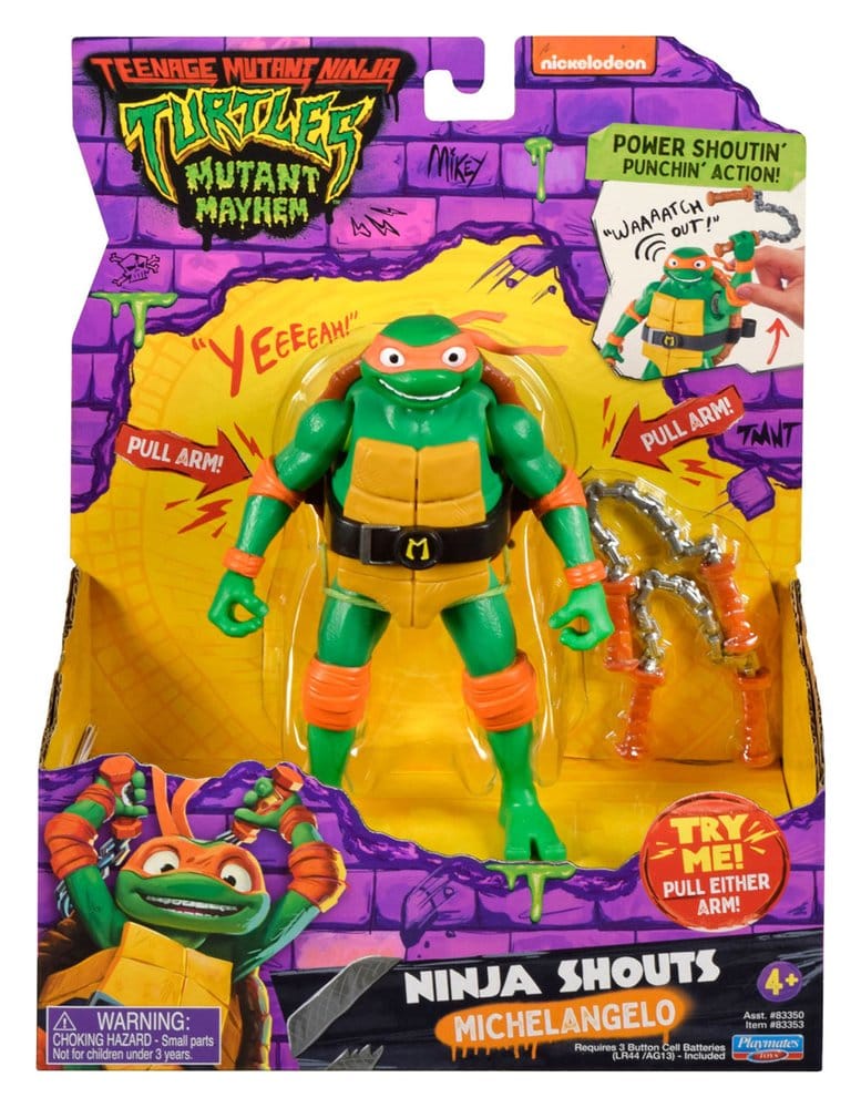 Teenage Mutant Ninja Turtles: Mutant Mayhem Ninja Shouts Actionfigur Michelangelo Image 2