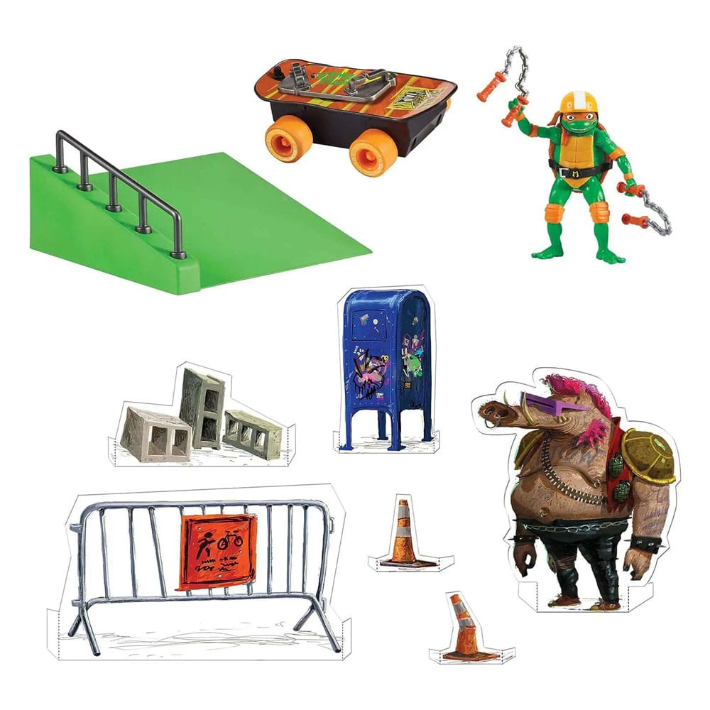 Teenage Mutant Ninja Turtles: Mutant Mayhem Build N' Shred Skatepark Sortiment (8) Image 12