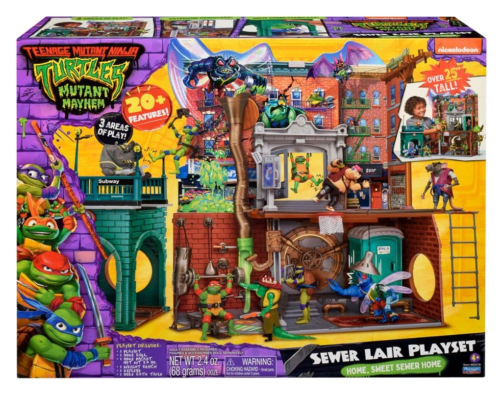 Teenage Mutant Ninja Turtles: Mutant Mayhem Spielset Sewer Lair New Version Image 2