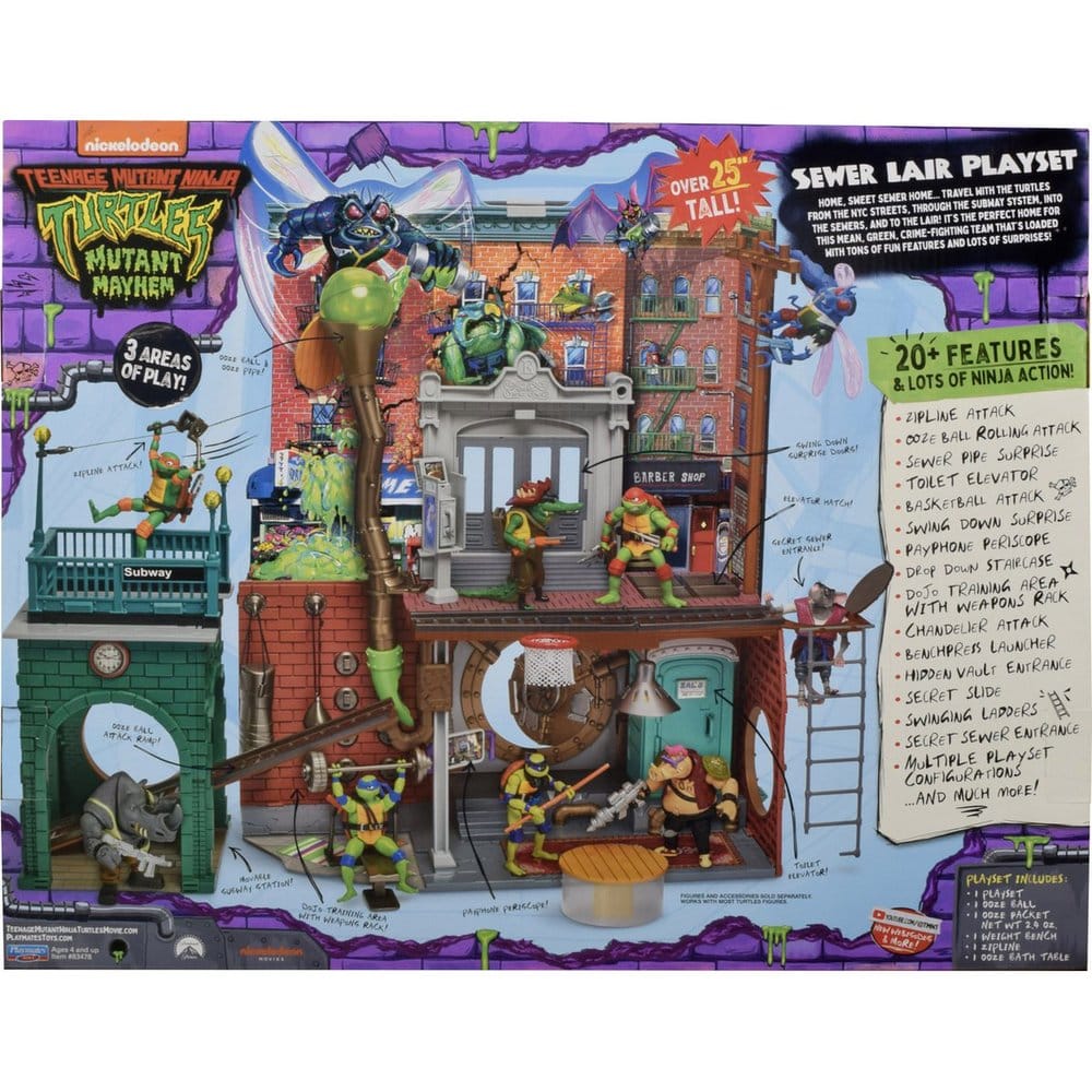 Teenage Mutant Ninja Turtles: Mutant Mayhem Spielset Sewer Lair New Version Image 3