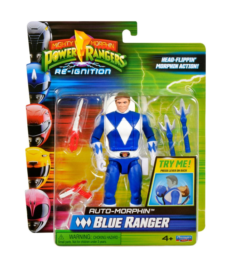 Power Rangers Actionfigur Auto-Morphin Blue Ranger 12 cm Image 2