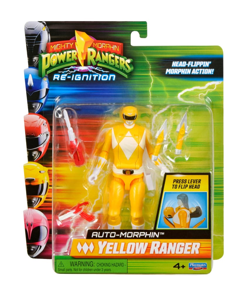 Power Rangers Actionfigur Auto-Morphin Yellow Ranger 12 cm Image 2