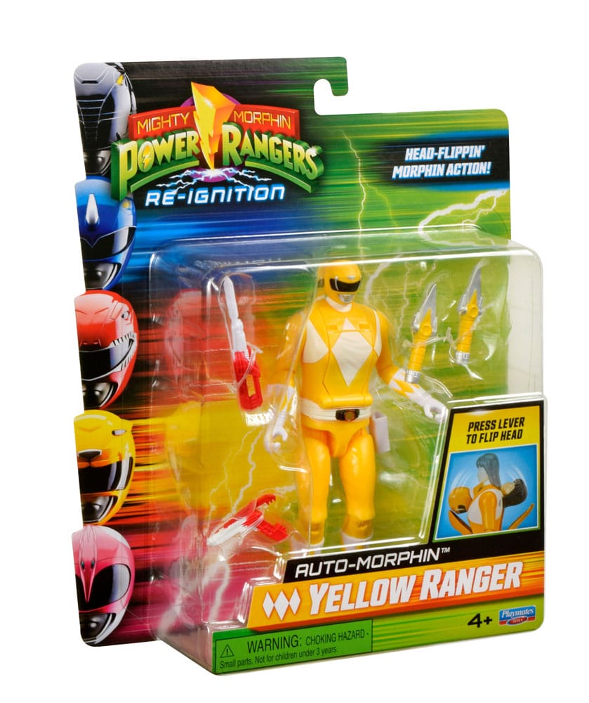 Power Rangers Actionfigur Auto-Morphin Yellow Ranger 12 cm Image 3