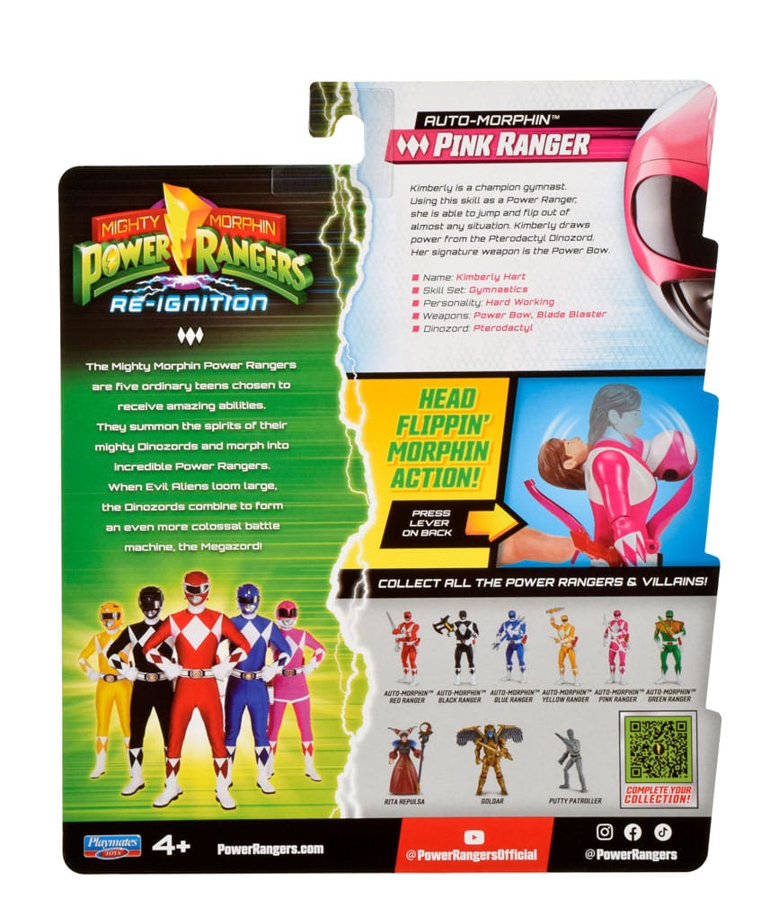 Power Rangers Actionfigur Auto-Morphin Pink Ranger 12 cm Image 4