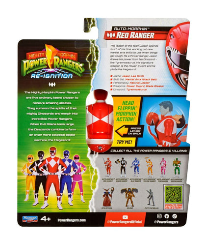 Power Rangers Actionfigur Auto-Morphin Red Ranger 12 cm Image 4