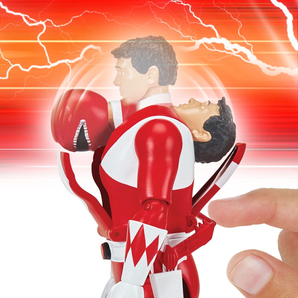 Power Rangers Actionfigur Auto-Morphin Red Ranger 12 cm Image 7