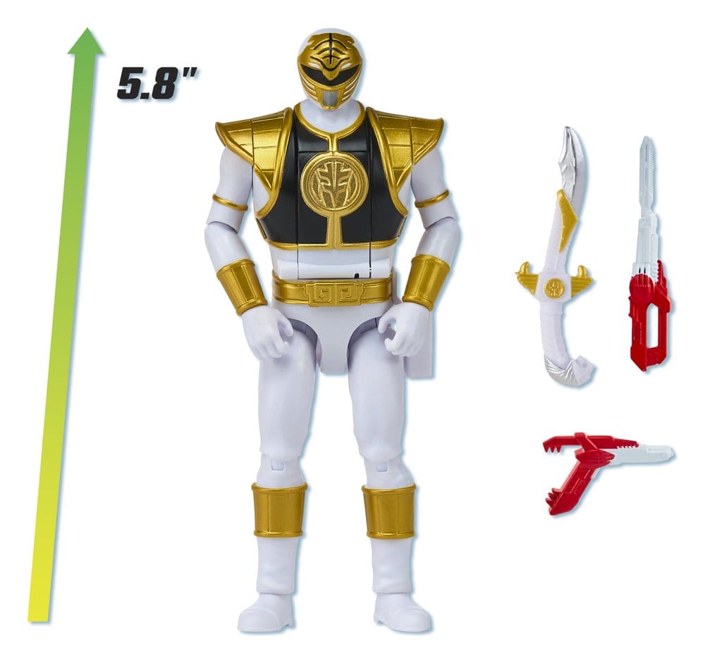 Power Rangers Auto-Morphin Actionfigur White Ranger 15 cm Image 3