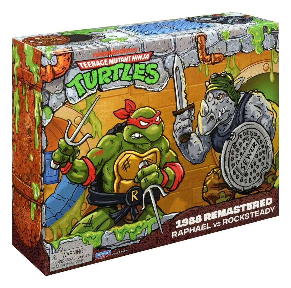 Teenage Mutant Ninja Turtles: Remastered Actionfiguren Raphael vs. Rocksteady Image 10