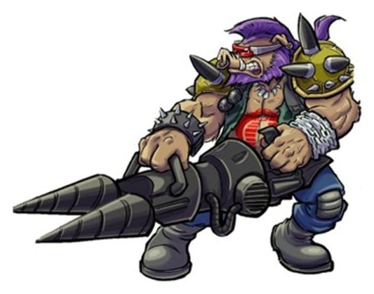 Teenage Mutant Ninja Turtles x G.I. Joe Crossover Classics Actionfigur Rocksteady x Dreadnok Buzzer 12 cm Image
