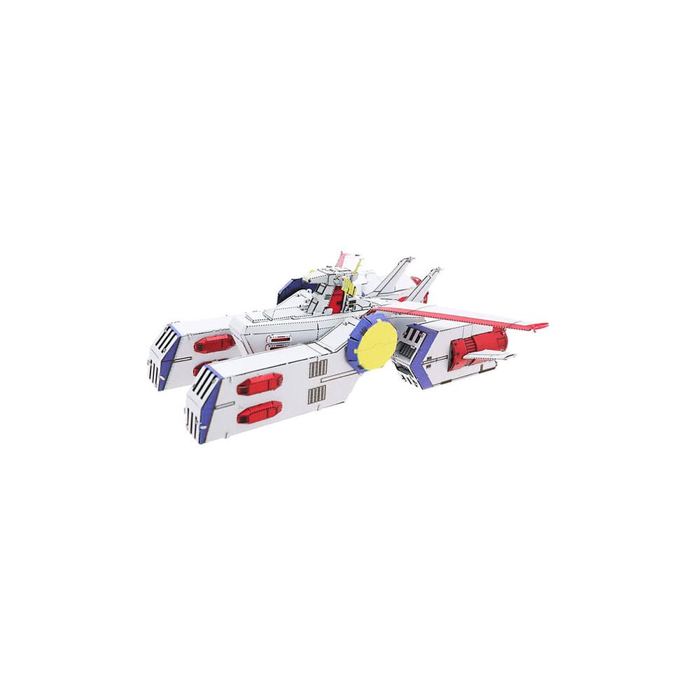 Mobile Suit Gundam Metallic Nano Puzzle Model Kit White Base 6 cm Image 1