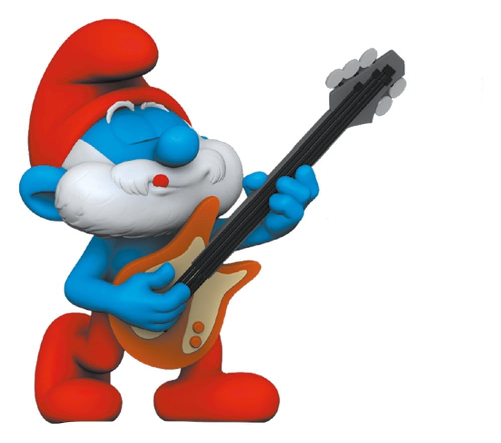 Die Schlümpfe PVC Figur Papa Schlumpf mit Gitarre 5,5 cm Image