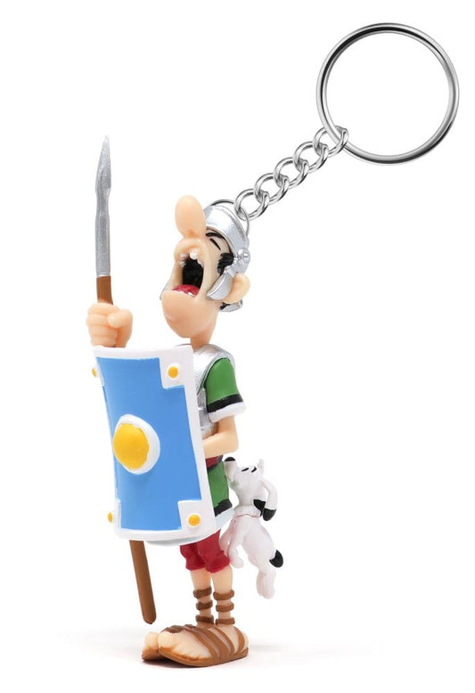 Asterix Schlüsselanhänger Römer von Idefix gebissen Image
