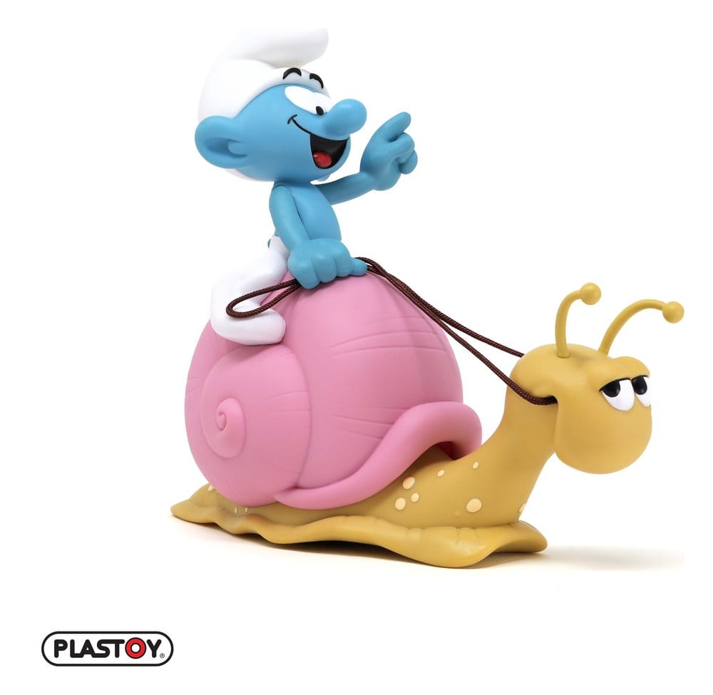 Die Schlümpfe: Spardose Smurf on a Snail's Back 19 cm Image 3