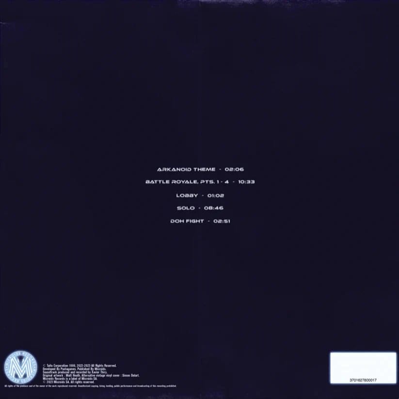 Arkanoid Game Soundtrack Vinyl Eternal Battle EP Image 2