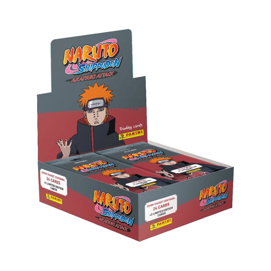 Naruto Shippuden Akatsuki Attack Trading Cards Fat Packs Display (10) Image