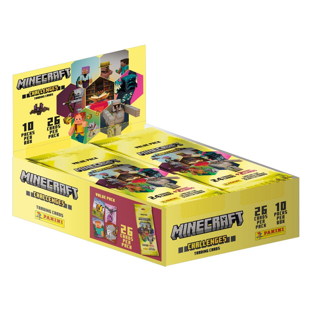 Minecraft - Challenges Trading Cards Fat Packs Display (10) Image