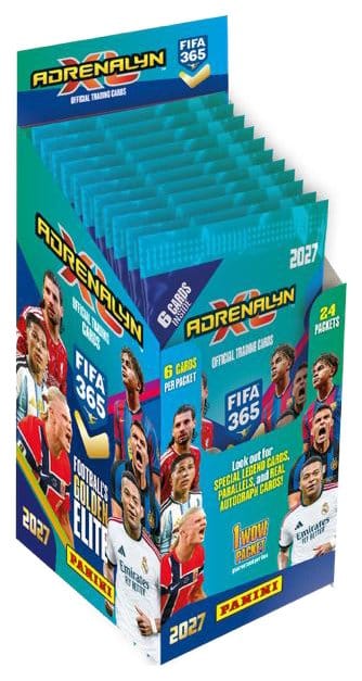 FIFA 365 Adrenalyn XL 2027 Trading Cards Flow Pack Display (24) Image