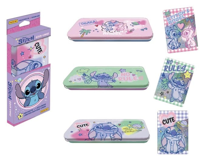 Stitch Sammelkarten Good Vibes Pencil Tin Image