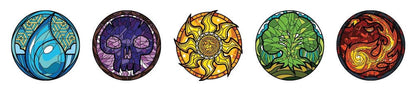 Magic: The Gathering Ansteck-Pins  Blind Box Mystery Stained Glass Lands Sortiment (10) Image 2