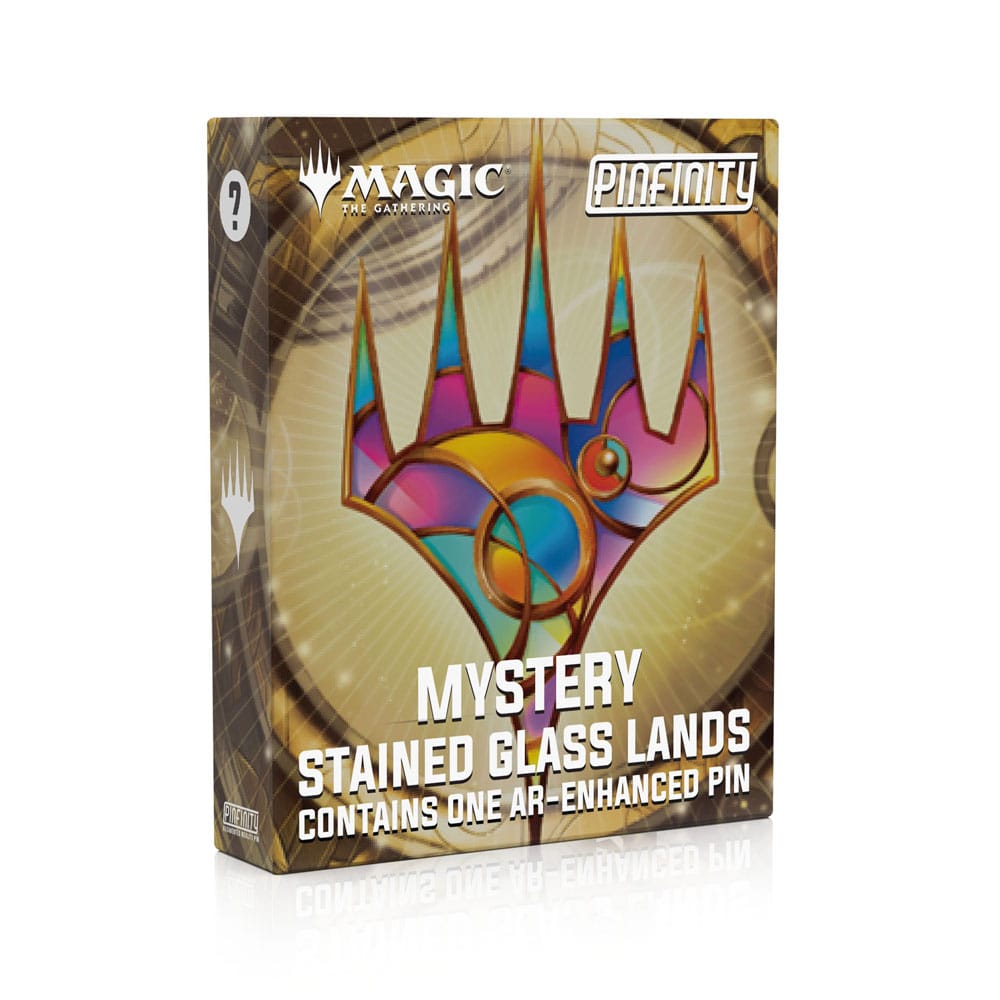 Magic: The Gathering Ansteck-Pins  Blind Box Mystery Stained Glass Lands Sortiment (10) Image 3