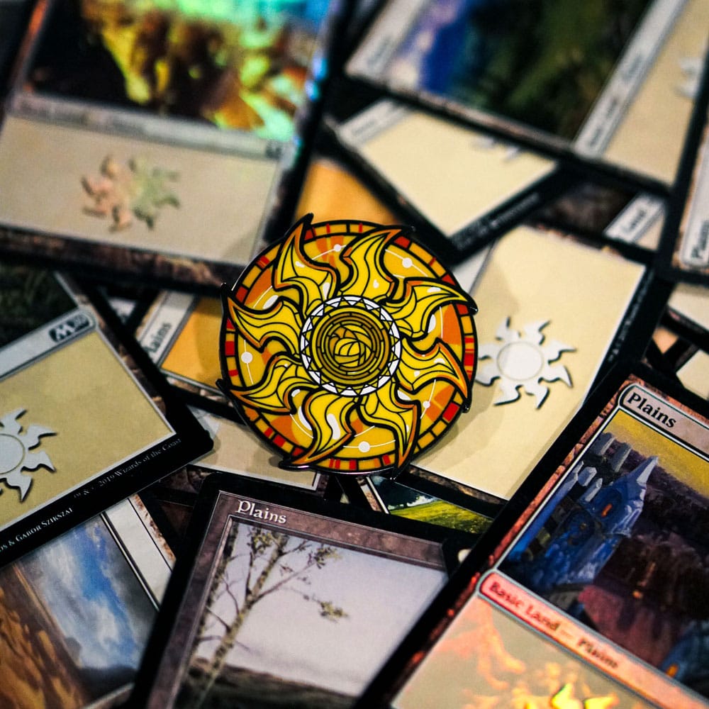 Magic: The Gathering Ansteck-Pins  Blind Box Mystery Stained Glass Lands Sortiment (10) Image 7