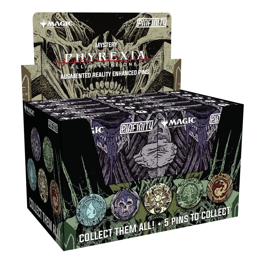 Magic: The Gathering Ansteck-Pins Blind Box Mystery Phyrexia Infected Lands Sortiment (10) Image 1