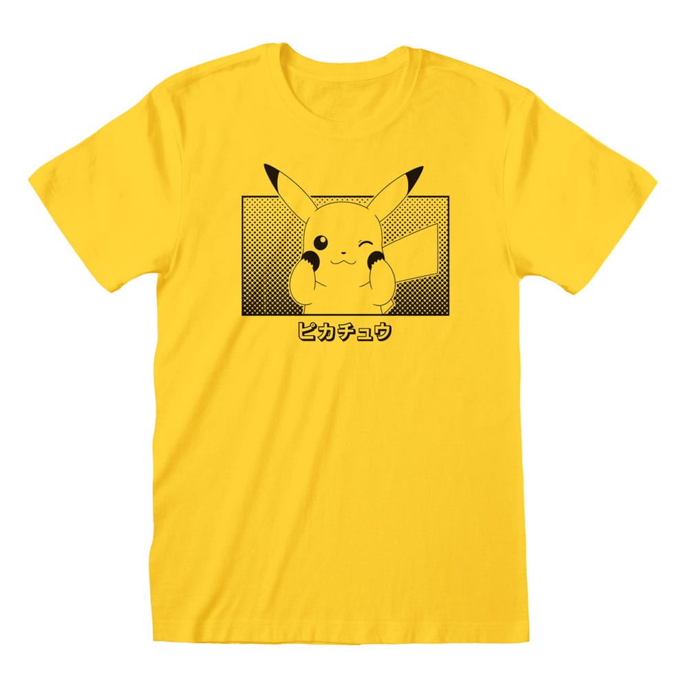 Pokemon T-Shirt Pikachu Katakana Größe M Image