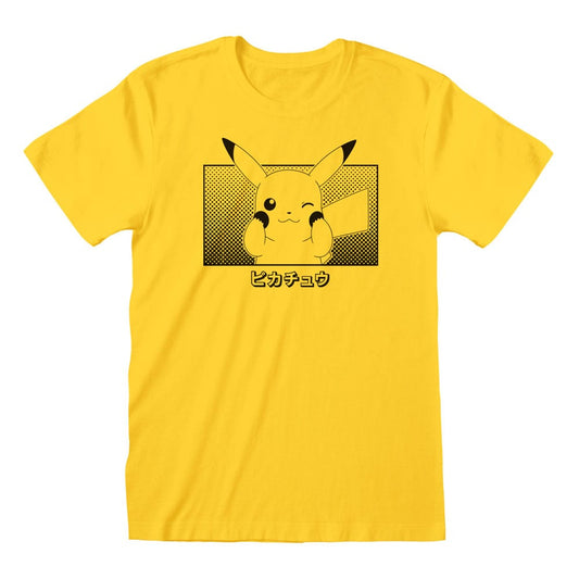 Pokemon T-Shirt Pikachu Katakana Größe M Image