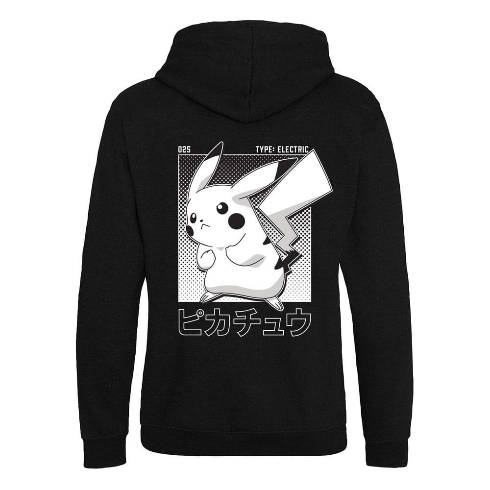 Pokemon Kapuzenpullover Halftone Pikachu Größe M Image 2