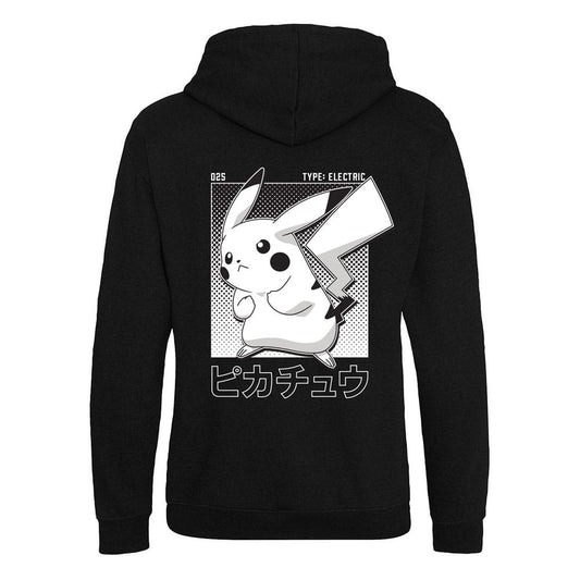 Pokemon Kapuzenpullover Halftone Pikachu Größe M Image 2