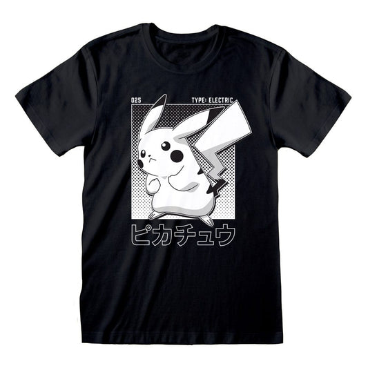 Pokemon T-Shirt Halftone Pikachu Größe M Image