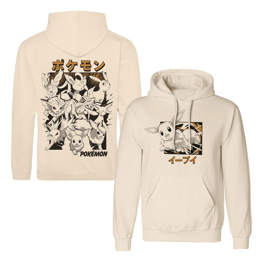 Pokémon Kapuzenpullover Evoli Evolutions Katakana Größe M Image