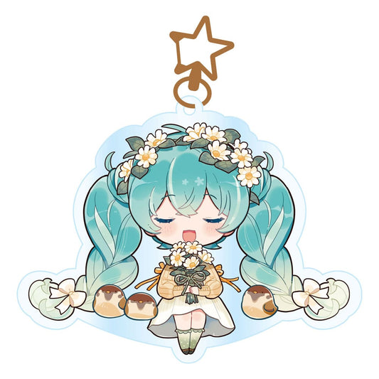 Hatsune Miku Acryl Schlüsselanhänger Kawaii Autumn Time Image
