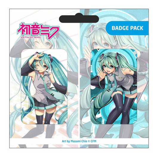 Hatsune Miku Ansteck-Buttons Doppelpack Set D Image
