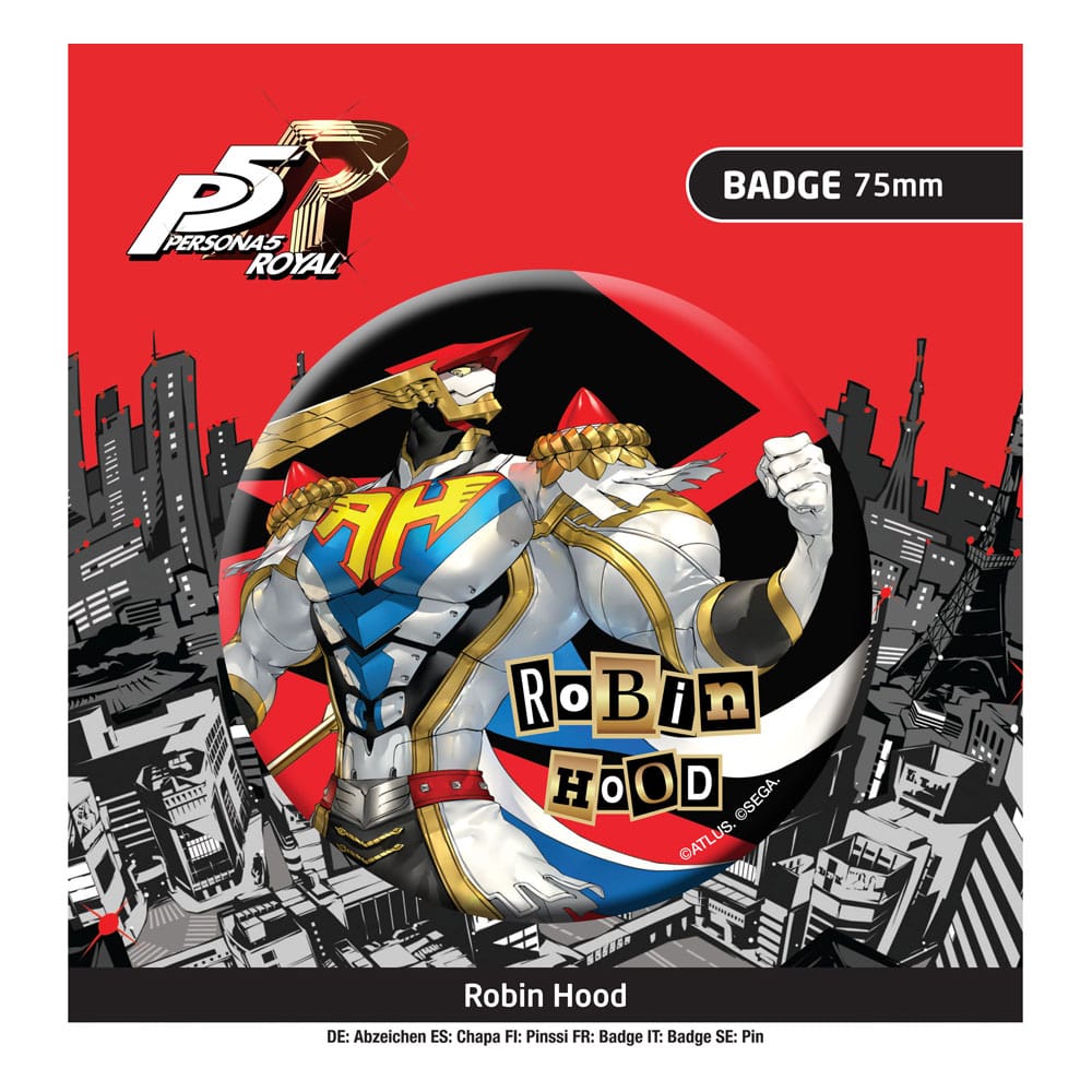 Persona 5 Royal Ansteck-Button Robin Hood Image