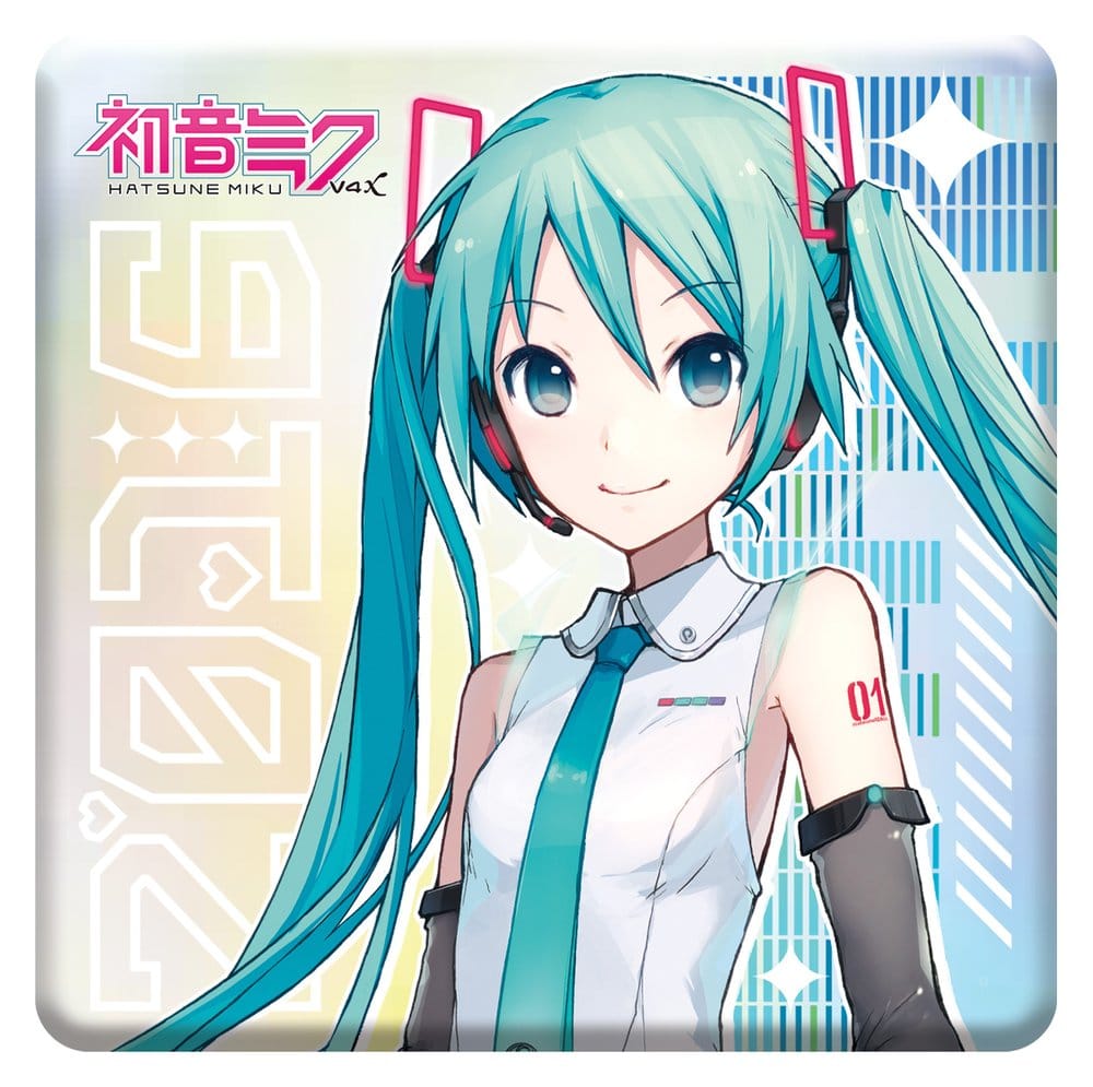 Hatsune Miku Holographic Anstecker V4X 10th Anniversary Rainbow Limited Edition 8 cm Image