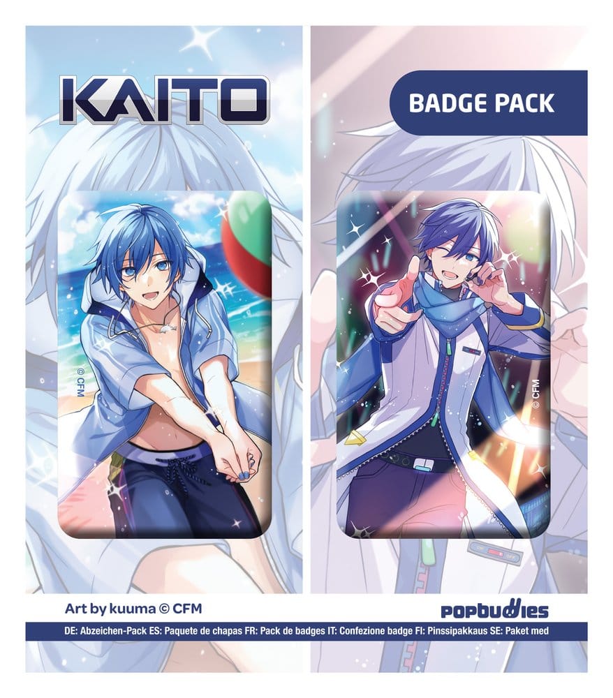Vocaloid Ansteck-Button 2er-Pack Kaito (Art by kuuma) Image