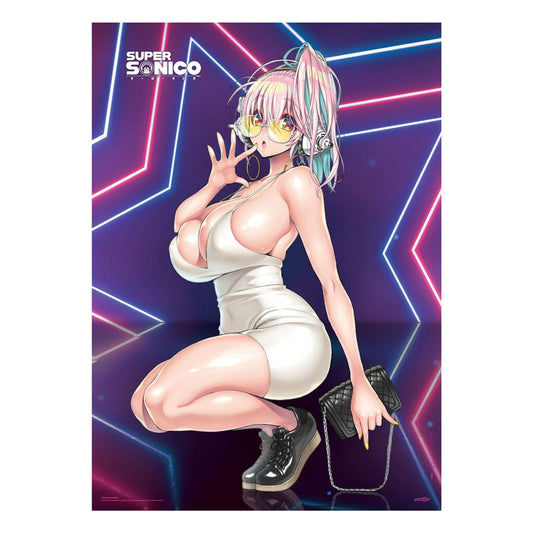 Super Sonico Fabric Poster Super Star  84 x 118 cm Image