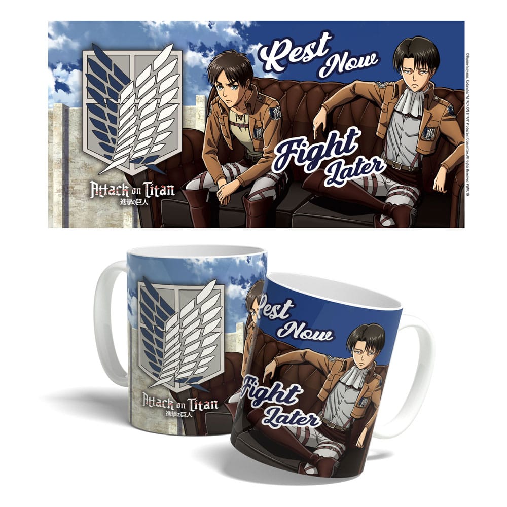 Attack on Titan Tasse Rest Now, Fight Later 325 ml Image
