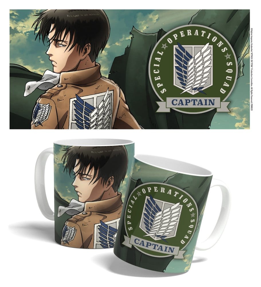 Attack on Titan Tasse Levi Squad Captain 325 ml Image