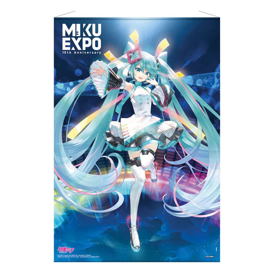 Hatsune Miku Wandrolle Miku Expo 10th Anniversary Limited Edition 61 x 91 cm Image