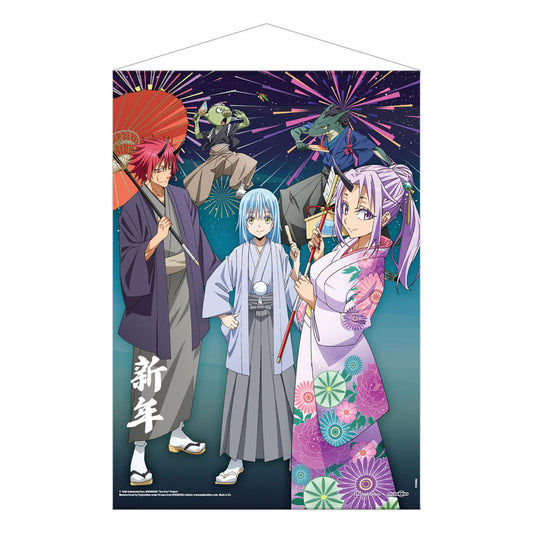 That Time I Got Reincarnated as a Slime Wandrolle New Year's Celebrations 50 x 70 cm Image