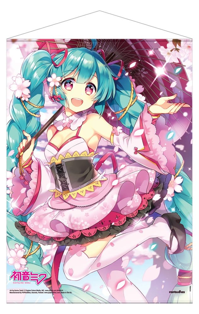 Hatsune Miku Wandrolle Hanami 50 x 70 cm Image