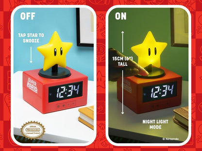 Super Mario Icon Wecker Super Star 15 cm Image 2