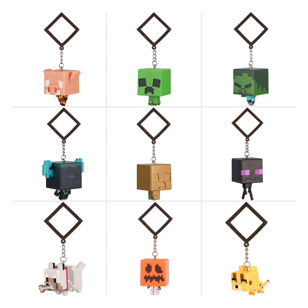 Minecraft Taschenanhänger Backpack Buddies Mystery Bags Series 3 Display (24) Image 1