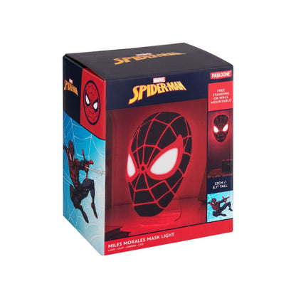 Spider-Man 3D LED Leuchte Miles Morales Mask Image 3