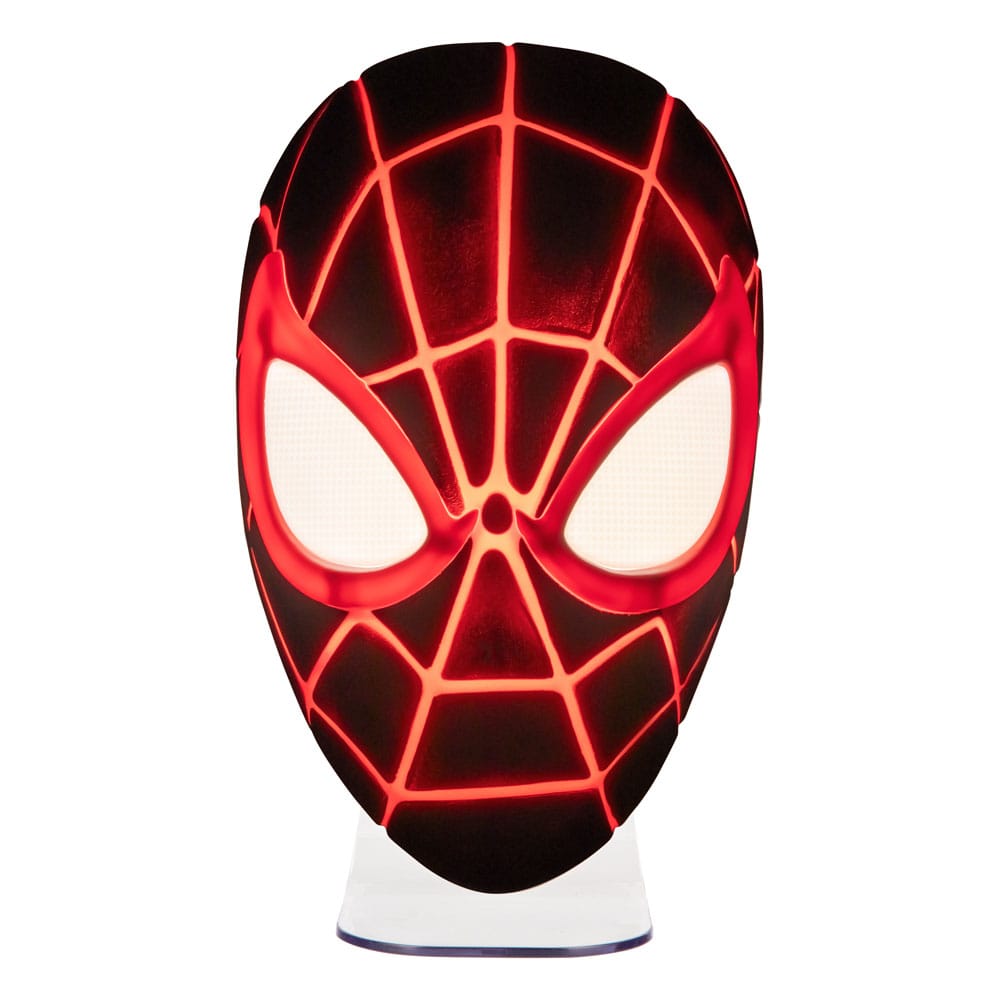 Spider-Man 3D LED Leuchte Miles Morales Mask Image 4
